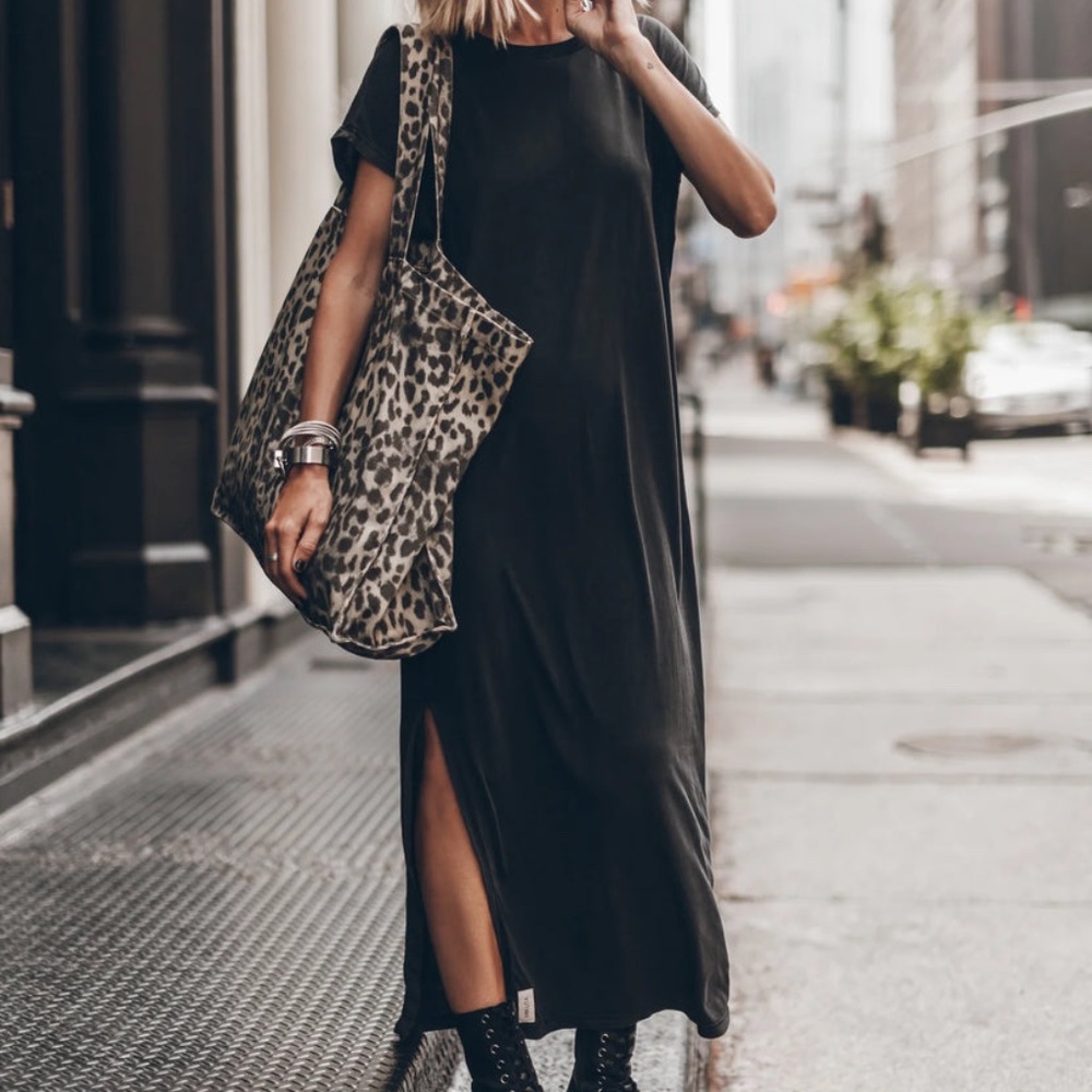New MIKUTA "The Dark" Long Batwing Dress M $180 FREE SHIP